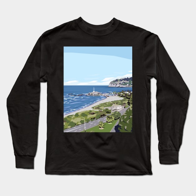 Sumner Beach Long Sleeve T-Shirt by irajane